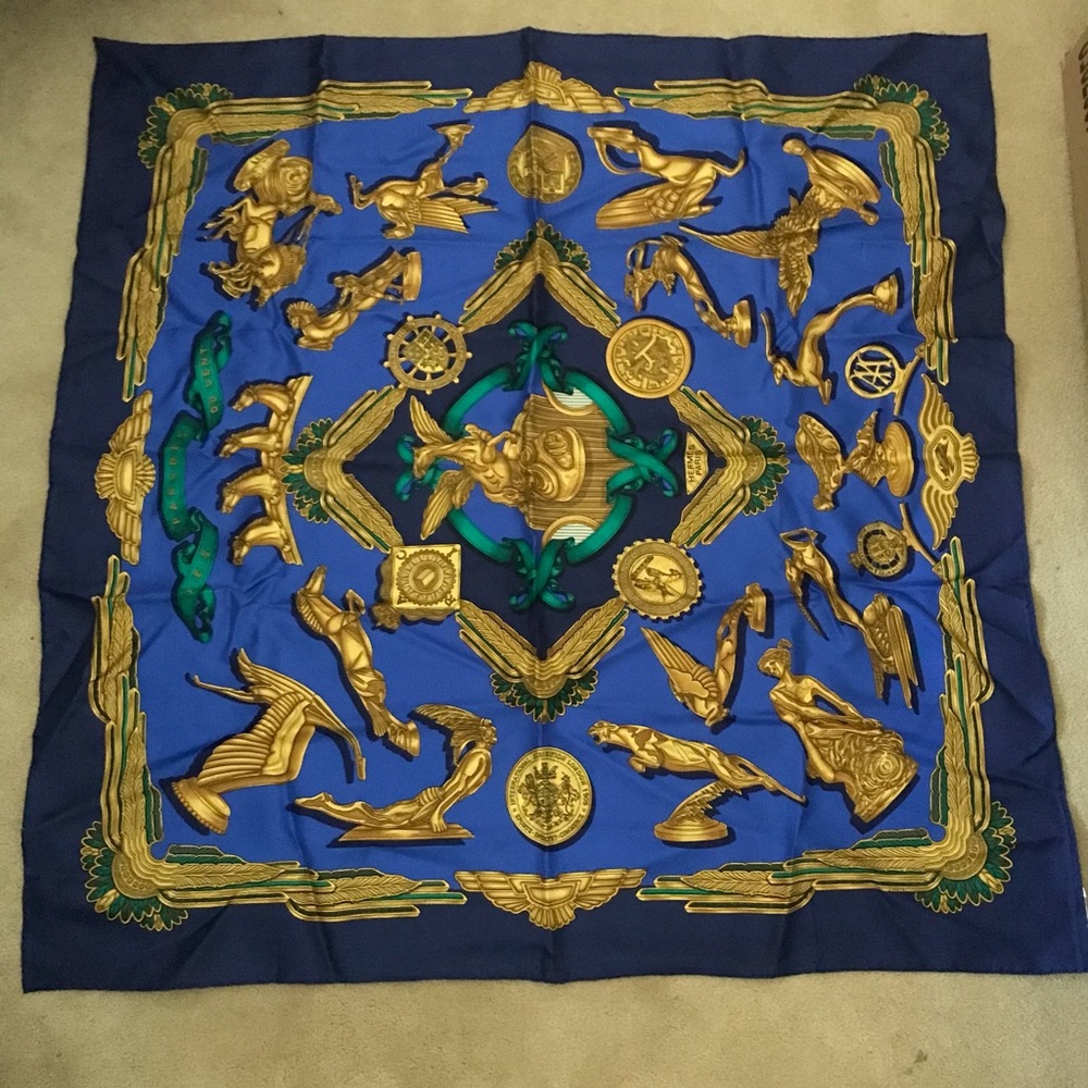 Hermès Hermes Scarf 90cm Les Parures du Vent 90cm